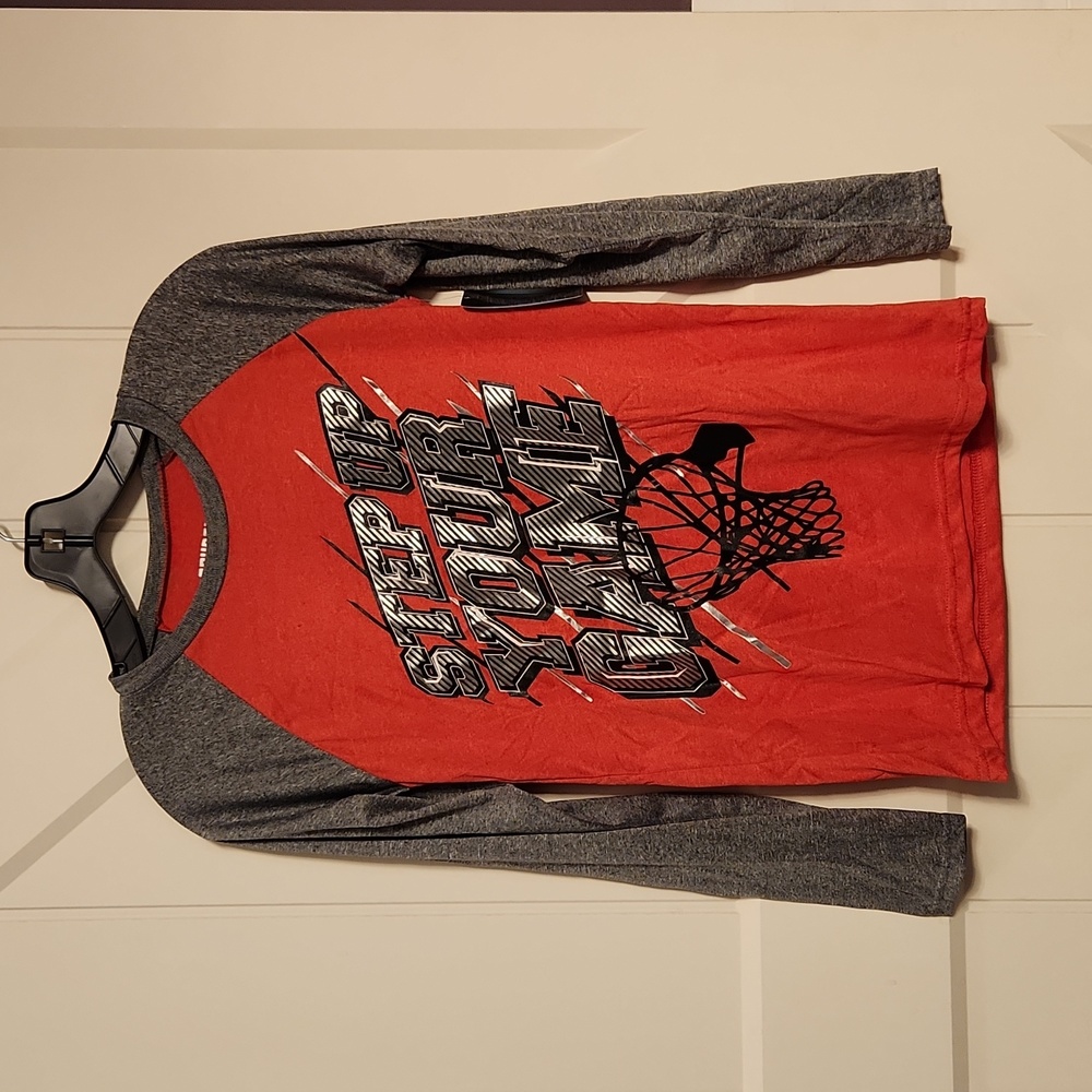 Crunch time 16/18(XL) long sleeves kid shirt :step up your game NWT